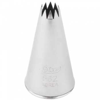 Ateco 862 Ateco 862 - French Star Pastry Tip .25'' Opening Diameter- Stainless Steel Fine Open Star (Petits Fours) Pastry Tips