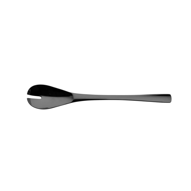 Degrenne Xy Black Miroir Stainless Steel Salad Serving Set 300 mm - 11 ''13/16 - Pack of 1