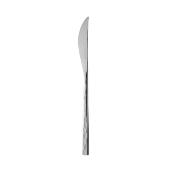 Degrenne Fuse Martele Stainless Steel Dessert Knife Solid Handle 192 mm - 7 ''9/16 - Pack of 12