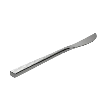 Degrenne Fuse Martele Stainless Steel Table Knife Solid Handle Serrated 215 mm - 8''7/16 - Pack of 12