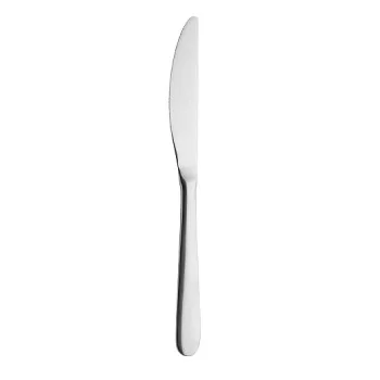 Degrenne Cassiopee Stainless Steel Table Knife Solid Handle Serrated 23,2 cm - 9 ''1/8 - Pack of 12
