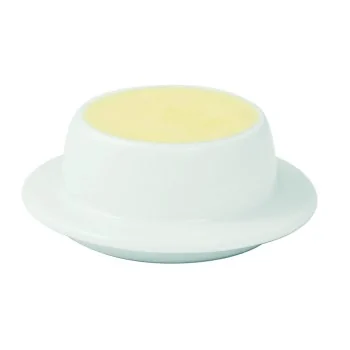 Degrenne 190255 Degrenne Newport Butter Dish Base Porcelain - Ø1'' ...