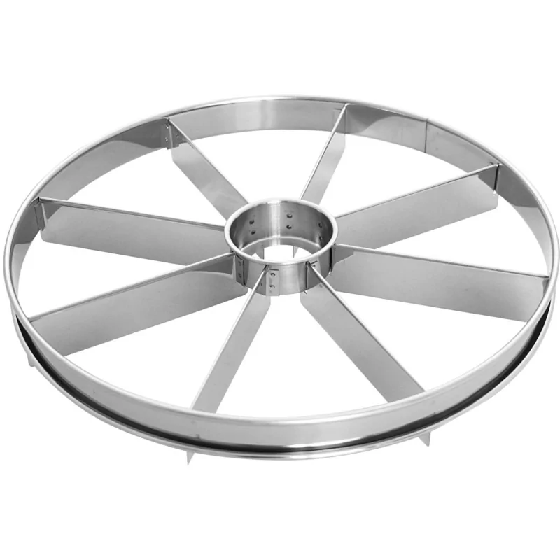 Stainless Steel Cake Cutting Divider - 8 Slices - 330mm diameter x h 45 mm Stainless Steel Cake Cutting Divider - 8 Slices - 330mm diameter x h 45 mm
