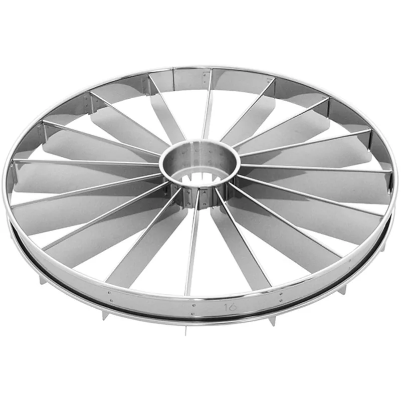Stainless Steel Cake Cutting Divider - 16 Slices - 330mm diameter x h 45 mm
