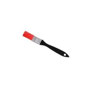 Black Plastic Pastry Brush with Red Nylon Bristles - 25 mm