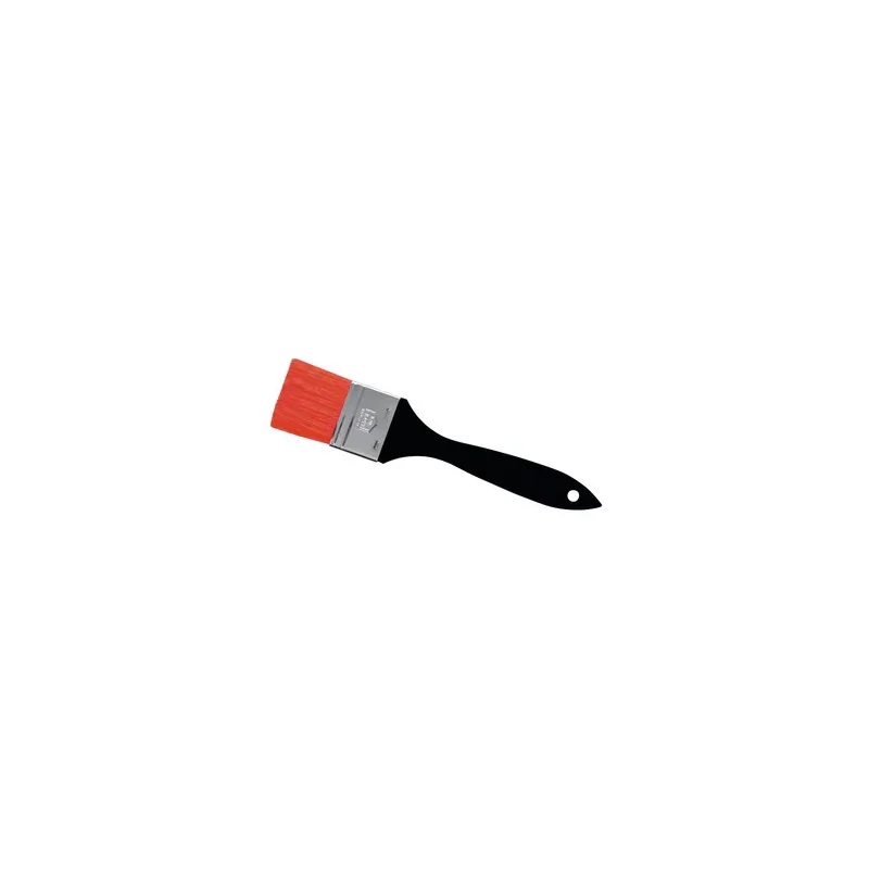 Black Plastic Pastry Brush with Red Nylon Bristles - 60 mm Black Plastic Pastry Brush with Red Nylon Bristles - 60 mm