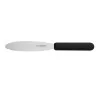 Serrated Spreading and Buttering Knife with Black Handle - 90mm