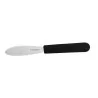 Serrated Spreading and Buttering Knife with Black Handle - 120mm