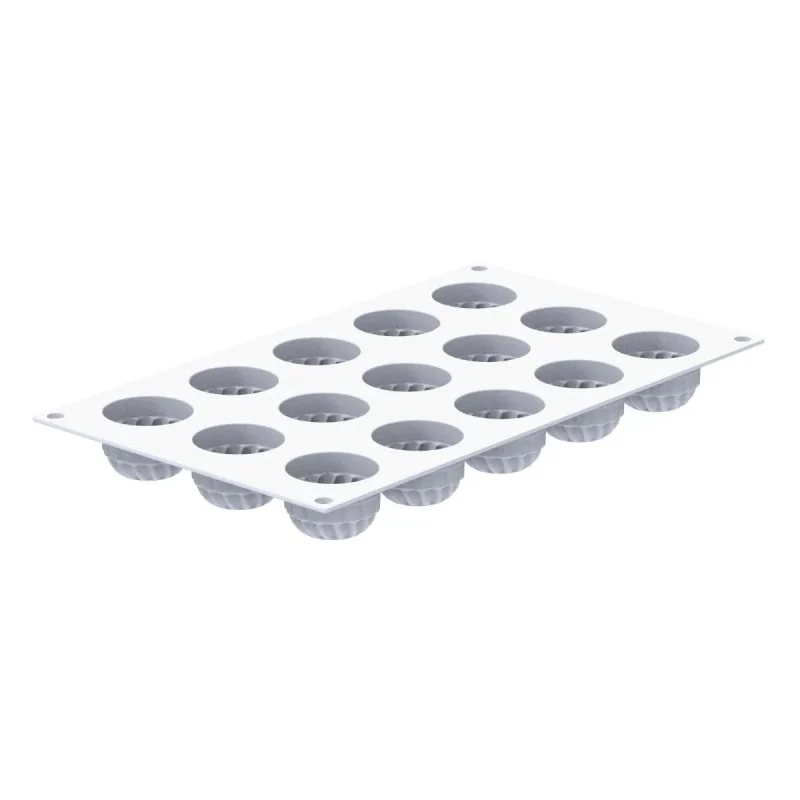 Silikomart Professional Pleincoeur Round 27 Mini Portion Pastry Mold - ⌀40 mm x h 27 mm - 27ml - 15 cavity Silikomart Professional Pleincoeur Round 27 Mini Portion Pastry Mold - ⌀40 mm x h 27 mm - 27ml - 15 cavity