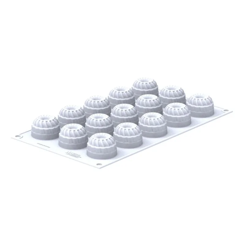 Silikomart Professional Pleincoeur Round 27 Mini Portion Pastry Mold - ⌀40 mm x h 27 mm - 27ml - 15 cavity Silikomart Professional Pleincoeur Round 27 Mini Portion Pastry Mold - ⌀40 mm x h 27 mm - 27ml - 15 cavity