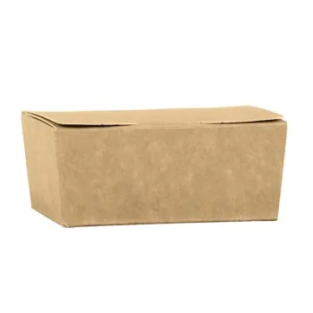 Natural Kraft Ballotin Favor Gift Box - 115 mm x 75 mm x h 50 mm - 50 pcs