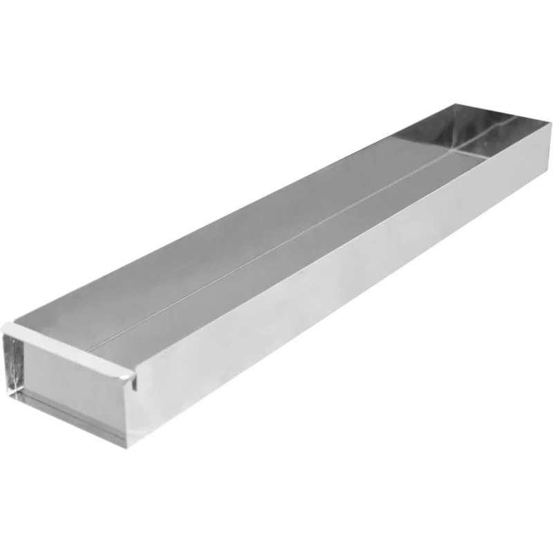Stainless Steel Cake Display Sheet With Joint Bar - 580 mm x 100 mm x h 50 mm