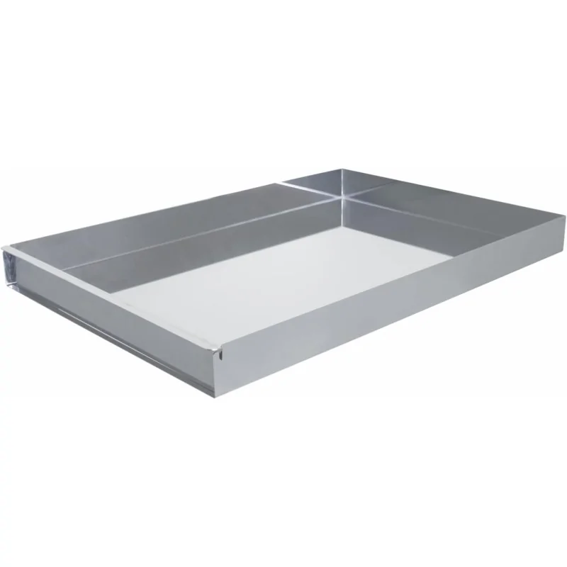 Stainless Steel Cake Display Sheet With Joint Bar - 580 mm x 400 mm x h 50 mm