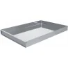 Stainless Steel Cake Display Sheet With Joint Bar - 580 mm x 400 mm x h 50 mm