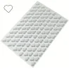 Plastic Heart Shapes Cutting Sheet - 35 mm - 116 indents