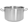 Stainless Steel High Casserole Pot - Ø 360 mm x h 220 mm - 21 L