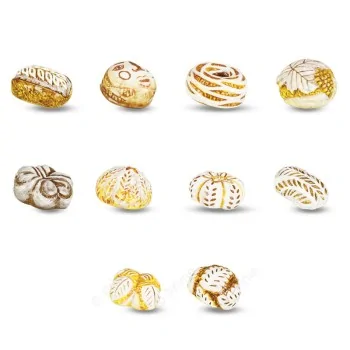 Prime Premium Assorted Galette des Rois Feves King Cakes Charms - Le Pain Tout Un Art Collection - Pack of 100