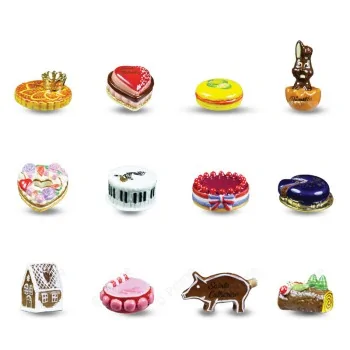 Prime Premium Assorted Galette des Rois Feves King Cakes Charms - A Year of Gourmet Festivities Collection - Pack of 100