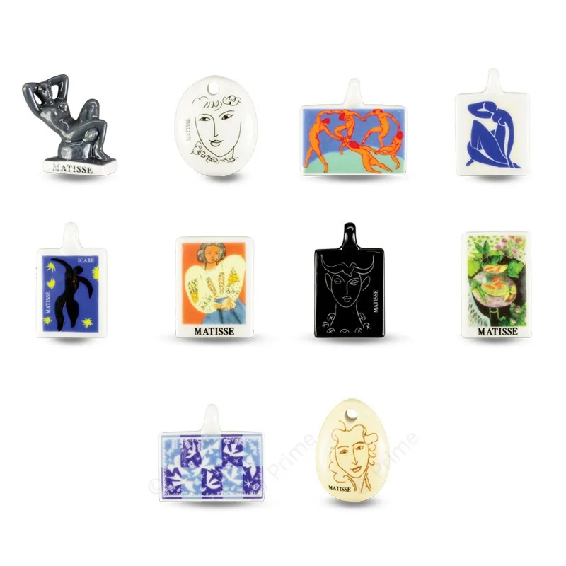 Prime Premium Assorted Galette des Rois Feves King Cakes Charms - Tribute to Matisse Collection - Pack of 100