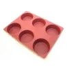 SILMAE Professional Silicone Pastry Mold - Cylinder - Ø 107 mm x 40 mm – 316 ml - 6 cavity