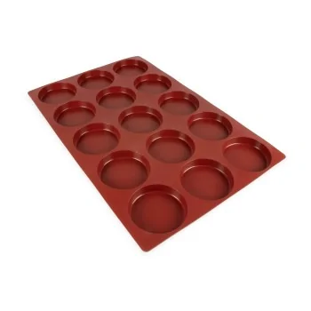 SILMAE Professional Silicone Pastry Mold - Cylinder - Ø 110 mm x 98 mm x 20 mm – 182 ml - 15 cavity