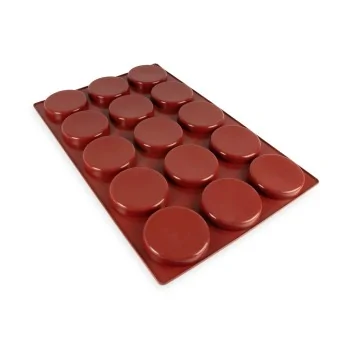 SILMAE Professional Silicone Pastry Mold - Cylinder - Ø 110 mm x 98 mm x 20 mm – 182 ml - 15 cavity
