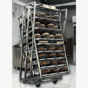 Smart Panettone Rotating Baking Rack with Anti-Unhooking Adjustable Guide 18'' x 26''