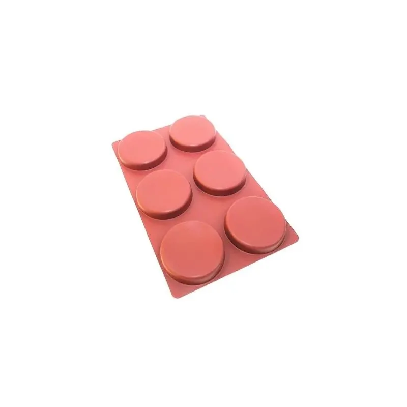 SILMAE Professional Silicone Pastry Mold - Cylinder - Ø 100 mm x 20 mm – 150 ml - 6 cavity SILMAE Professional Silicone Pastry Mold - Cylinder - Ø 100 mm x 20 mm – 150 ml - 6 cavity