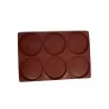 SILMAE Professional SiliconeEntremet Insert Pastry Mold - Cylinder - Ø 189 mm x 18 mm – 505 ml - 6 cavity