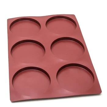 SILMAE Professional Entremet Insert Silicone Pastry Mold - Ø 160 mm x 18 mm – 360 ml - 6 cavity