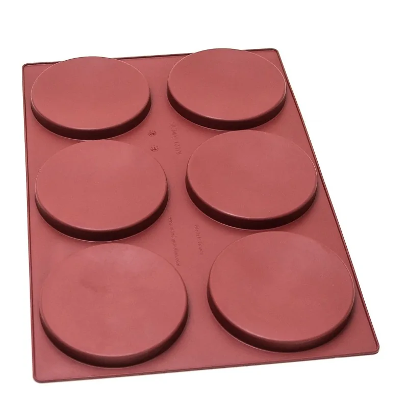 SILMAE Professional Entremet Insert Silicone Pastry Mold - Ø 160 mm x 18 mm – 360 ml - 6 cavity SILMAE Professional Entremet Insert Silicone Pastry Mold - Ø 160 mm x 18 mm – 360 ml - 6 cavity