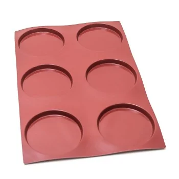 SILMAE Professional Entremet Insert Silicone Pastry Mold - Ø 150 mm x 16.5 mm – 280 ml - 6 cavity