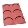 SILMAE Professional Entremet Insert Silicone Pastry Mold - Ø 150 mm x 16.5 mm – 280 ml - 6 cavity