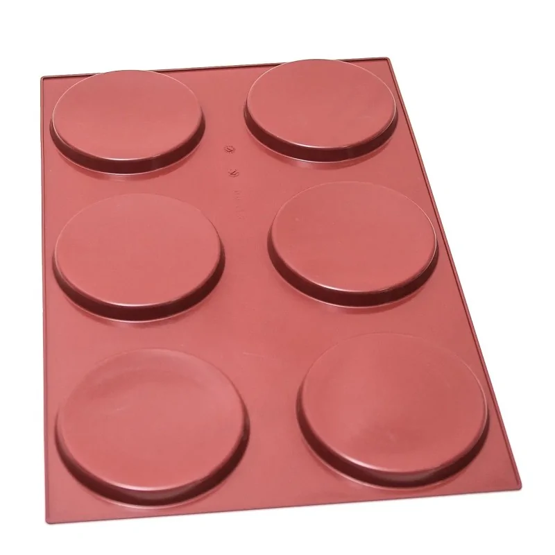 SILMAE Professional Entremet Insert Silicone Pastry Mold - Ø 150 mm x 16.5 mm – 280 ml - 6 cavity SILMAE Professional Entremet Insert Silicone Pastry Mold - Ø 150 mm x 16.5 mm – 280 ml - 6 cavity