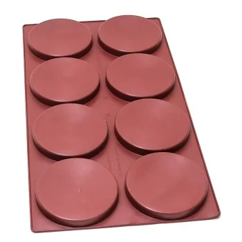 SILMAE Professional Entremet Insert Silicone Pastry Mold - Ø 140 mm x 18 mm – 275 ml - 8 cavity