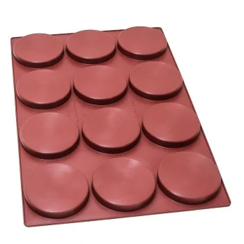 SILMAE Professional Entremet Insert Silicone Pastry Mold - Ø 120 mm x 18 mm – 200 ml - 12 cavity