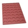 SILMAE Professional Florentine Silicone Pastry Mold - Ø 60 mm x 4 mm – 11.5 ml - 40 cavity