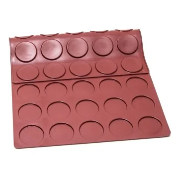 SILMAE Professional Florentine Silicone Pastry Mold - Ø 60 mm x 4 mm – 11.5 ml - 40 cavity