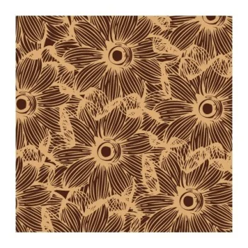 Dahlia Chocolate Transfer Sheets - 360 mm x 250 mm - 10 sheets
