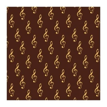 Treble Clef Chocolate Transfer Sheets - 360 mm x 250 mm - 10 sheets