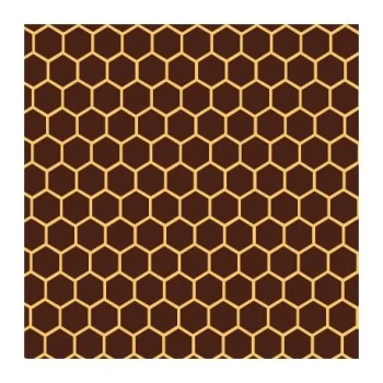 Alveoli Honeycomb Chocolate Transfer Sheets - 360 mm x 250 mm - 10 sheets