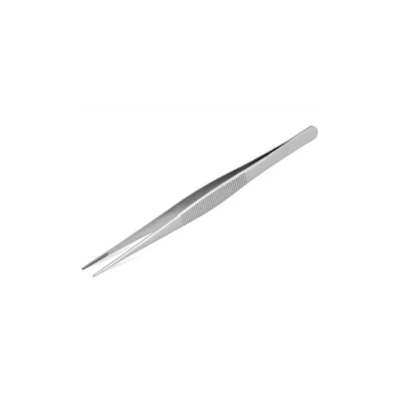 Stainless Steel Sharp Edge Straight Tweezers for Plate Decorating - 16 cm Stainless Steel Sharp Edge Straight Tweezers for Plate Decorating - 16 cm