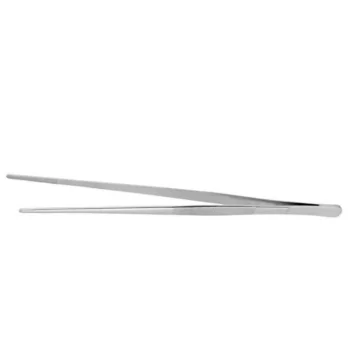 Chef Precision Stainless Steel Straight Tweezers Fine Tip for Plate Decorating - 30 cm