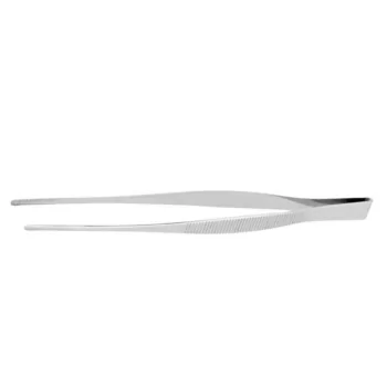 Chef Precision Stainless Steel Straight Tweezers Fine Tip for Plate Decorating - 21 cm