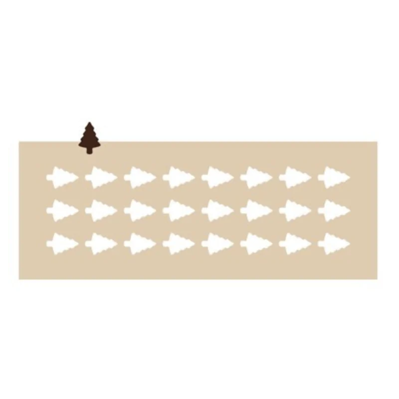Sapin Evergreen Tree Decoration Silicone Stencil Chablon Mat - 3.5 cm - 24 cavities Sapin Evergreen Tree Decoration Silicone Stencil Chablon Mat - 3.5 cm - 24 cavities
