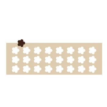 Fleurette Decoration Silicone Stencil Chablon Mat - 3 cm - 24 cavities