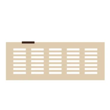 Rectangular Decoration Silicone Stencil Chablon Mat - 5 cm x 0.8 cm - 35 cavities