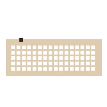 Square Decoration Silicone Stencil Chablon Mat - 1.5 cm x 1.5 cm - 80 cavities