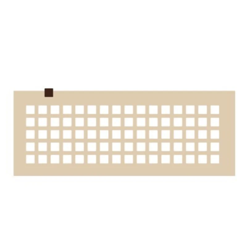 Square Decoration Silicone Stencil Chablon Mat - 1.5 cm x 1.5 cm - 80 cavities Square Decoration Silicone Stencil Chablon Mat - 1.5 cm x 1.5 cm - 80 cavities