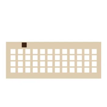 Square Decoration Silicone Stencil Chablon Mat - 2 cm x 2 cm - 48 cavities